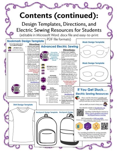 Electric Sewing Circulating STEAM Maker Kits | Mrs. J in the Library