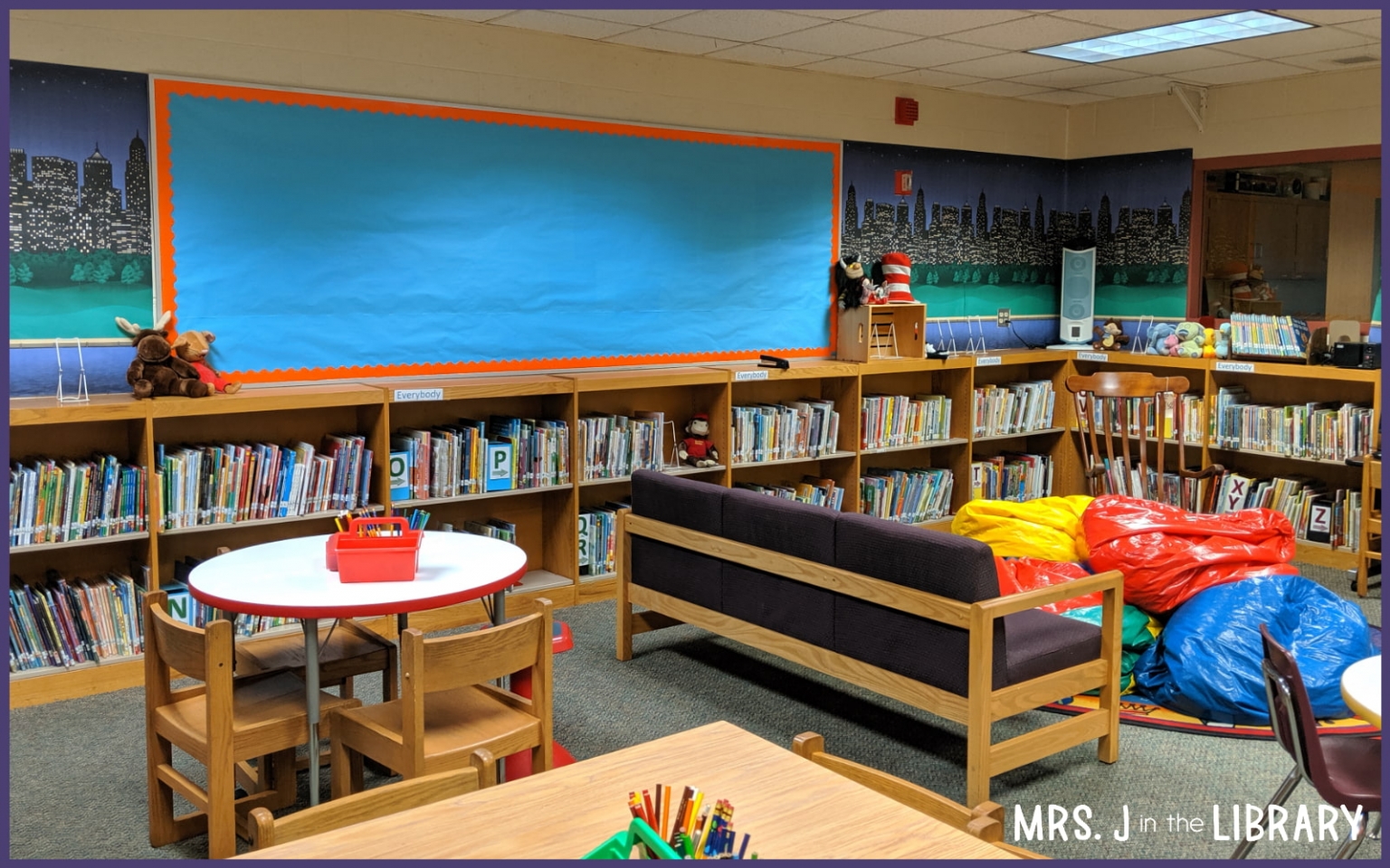 Day 2 of Library Setup in Just 5 Days Mrs. J in the Library