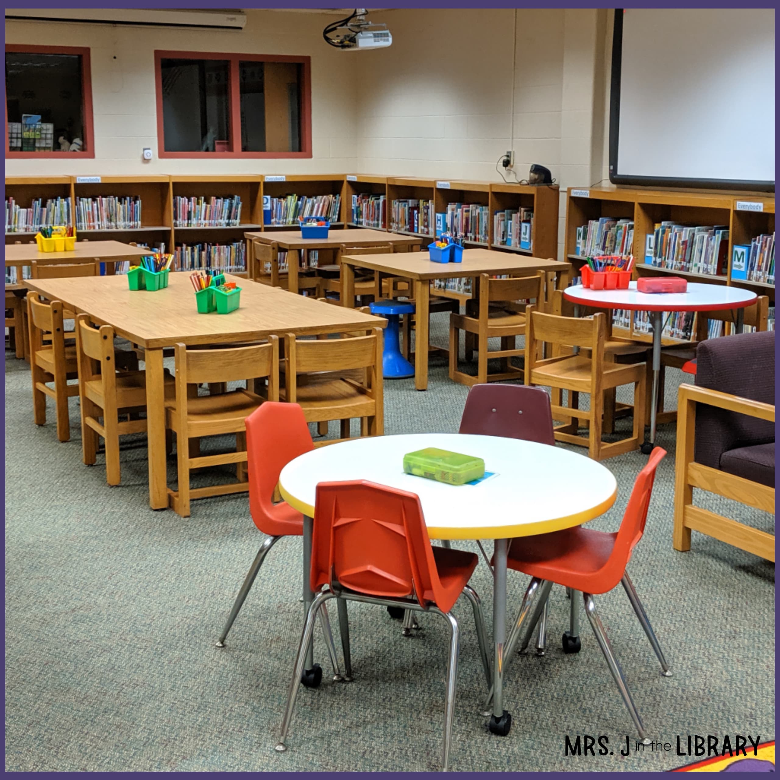 Library/Classroom Table and Desk