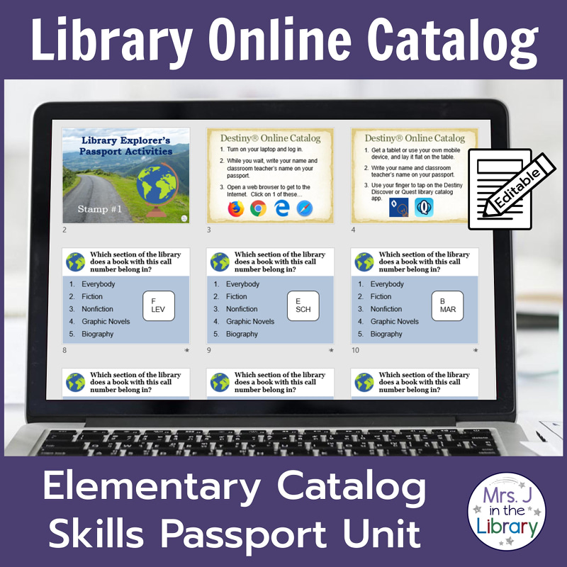 Online Catalog Skills Passport Unit - Librarians Teach