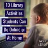 10 Virtual Library Activities for Students to Do at Home | Mrs. J in ...