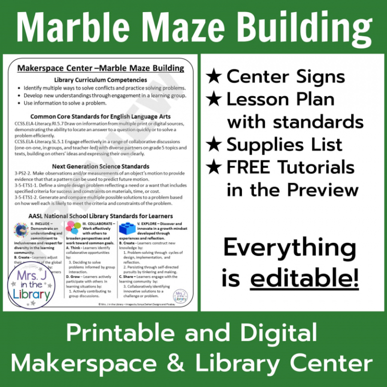 Marble Maze Building Makerspace Center | Mrs. J in the Library