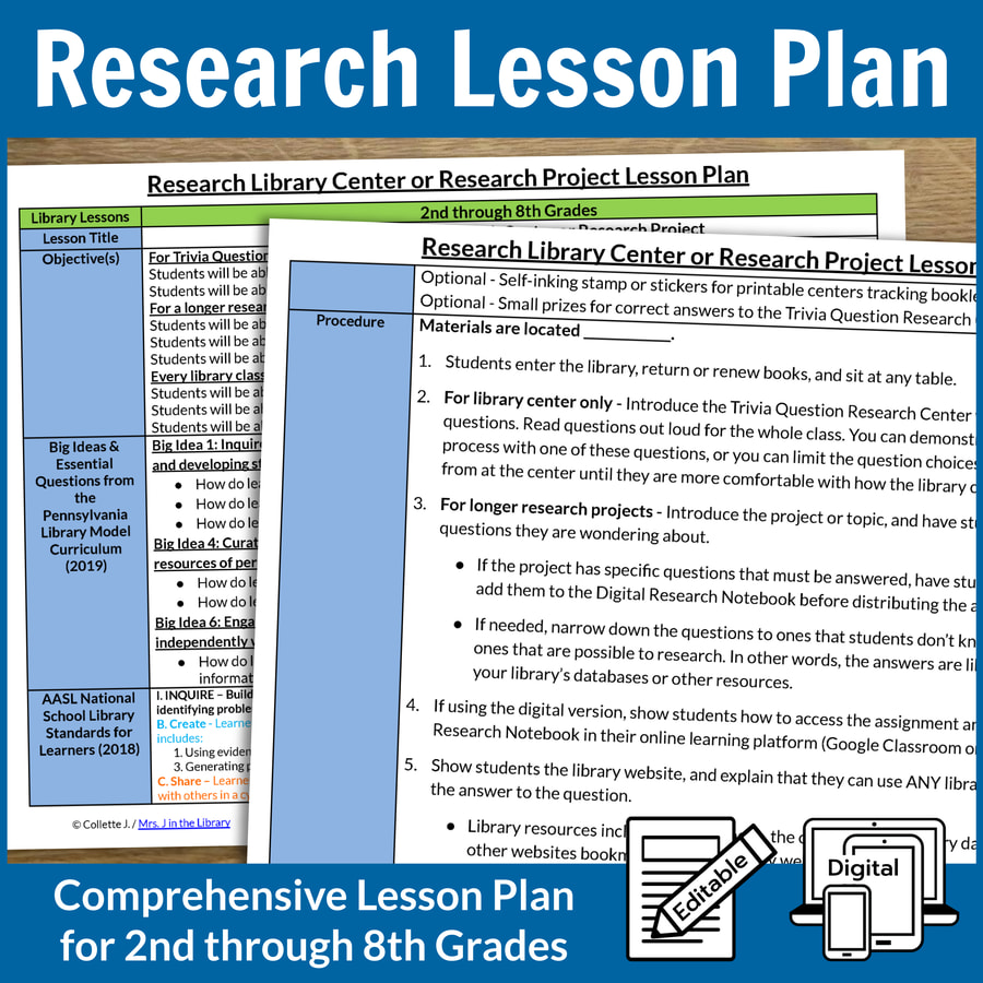 3rd grade research paper lesson plans